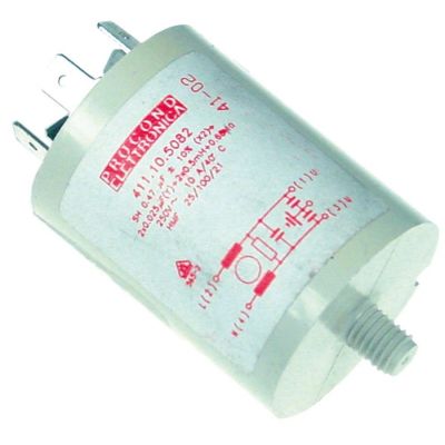 interference suppression filter capacity 0,47uF(X2)+2x0,025uF(Y)+2x0,5mH 0,68MOhm