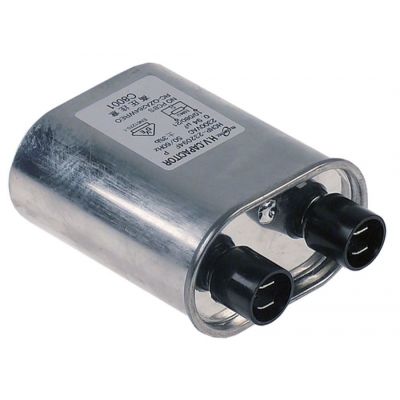 Condensator HV microunde 0,94 µF, tip RC-QZA391WRZZ, 2300 V, 50/60 Hz, conectori 6,3 mm - 365087