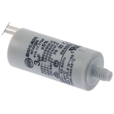 capacitor capacity 3 µF 450 V tolerance 5 % 50/60Hz environment temperature max. -25 to +85°C