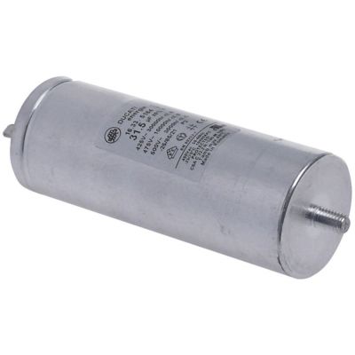 operating capacitor capacity 31,5µF 450V with metal case tolerance 5% L 132mm ø 45mm