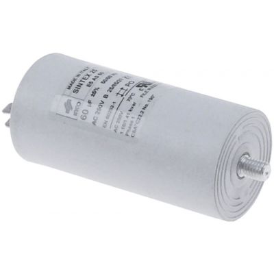 operating capacitor capacity 60µF 250V with plastic sheathing tolerance ± 5% 50/60Hz