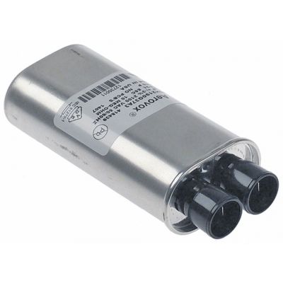 Condensator HV microunde 0,9 µF, tip N50H2190G37A3, 2100 V, 50/60 Hz, conectori 6,3 mm - 365176