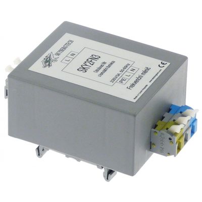 line filter type SKY2FN3 230 V 50-60Hz connection spring terminal mounting DIN rail 3 A