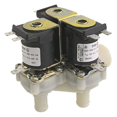 Electrovalva tripla MÜLLER 230 V, intrare ¾", iesire 14,5 mm, DN10, t.max. 90°C - 370000