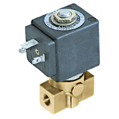 Electrovalva 1/8" Lucifer Parker 121K1302, bobina 230 V, DZ06S6, temp. -20°+130 °C, deschidere nominala 3 mm, P.max 10 bari, priza DIN - 370072