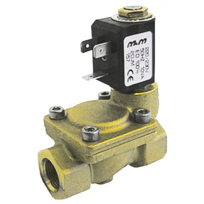 Electrovalva 2 Cai, 230 V, racord ½", L 67 mm, deschidere nominala 12 mm, priza compacta - Cod 370075