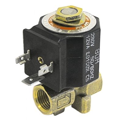 Electrovalva 2 Cai, 24V, CA, racord ¼", L 38 mm, deschidere nominala 4 mm, priza DIN - Cod 370101