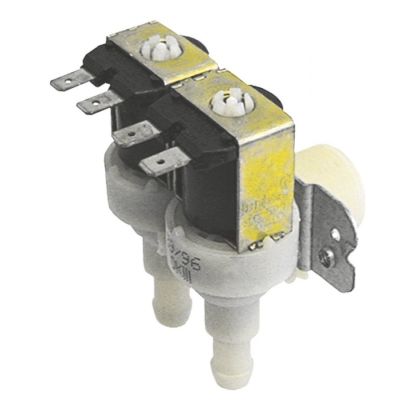 Electrovalva unghiulara dubla, 24 V, intrare ¾", iesiri 11,5 mm, deschidere nominala DN10, t. max. 90 °C - 370109