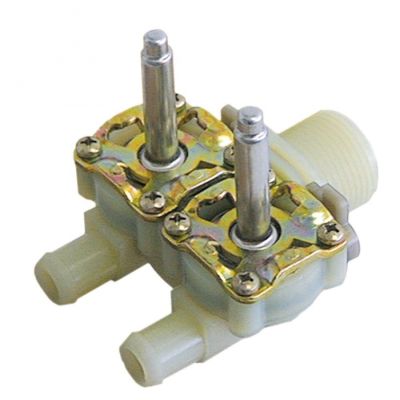 solenoid valve body double 230V inlet ¾" outlet 14,5mm DN10 t.max. 90°C duty cycle 100%