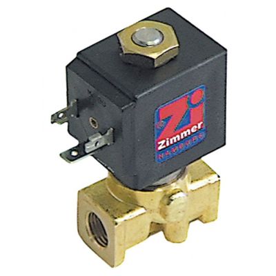solenoid valve 2-ways 230 VAC connection ¼" brass