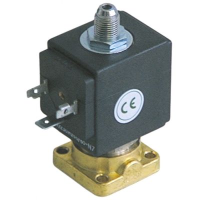 Electrovalva 3 Cai, 230 V CA, con extern, deschidere nominala 2,5 mm, -10 la 140°C, ODE - Cod 370203