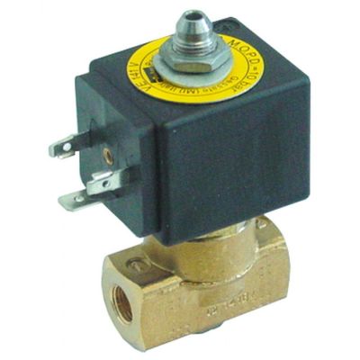 Electrovalva 3 Cai, 230 V, racord 1/8", deschidere nominala 2 mm, priza DIN - Cod 370212