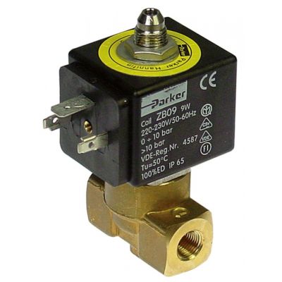 Electrovalva Parker VE-141, 1/8", 230 V, deschidere nominala 1,2 mm, priza DIN - 370234