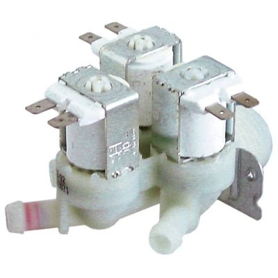 Electrovalva, 3 Cai, dreapta, 230 V, intrare ¾", iesire 11,5 mm, plastic - Cod 370242