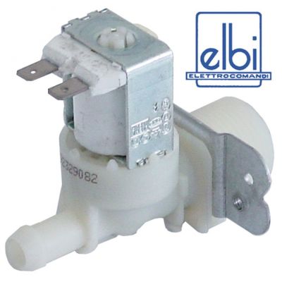 Electrovalva dreapta 230V, filet intrare 3/4", iesire 11,5 mm, t. max. 90°C, debit 5,5 l/min, ELBI - 370243