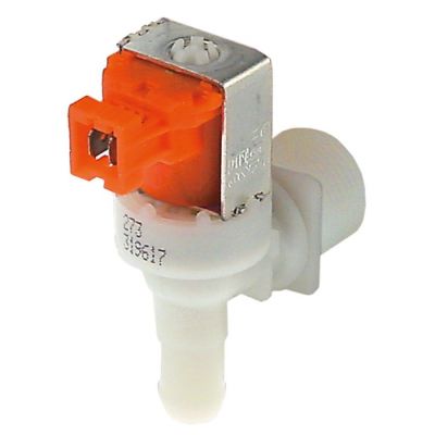 Electrovalva plastic unghiulara, 1 iesire, 230V, intrare ¾", iesire 14 mm, t. max. 90°C, EATON (INVENSYS) - Cod 370254