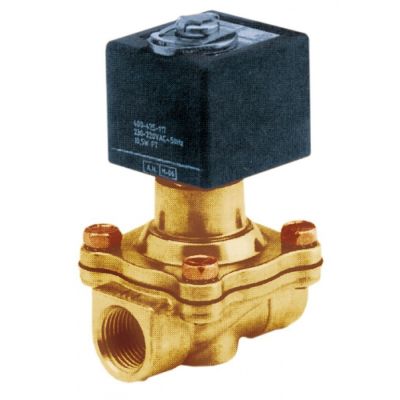 Electrovalva 2 Cai, 230 V, intrare ¾", iesire ¾", L 72 mm, deschidere nominala 19 mm, priza DIN - Cod 370258