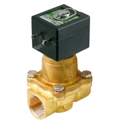 solenoid valve 2-ways 230 VAC inlet 1/2" outlet 1/2" connection 1/2" L 70mm DN 16mm