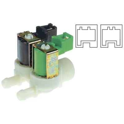 Electrovalva dubla 3/4", 230V, iesiri 11,5 mm, deschidere nominala DN10, EATON (INVENSYS) - 370266