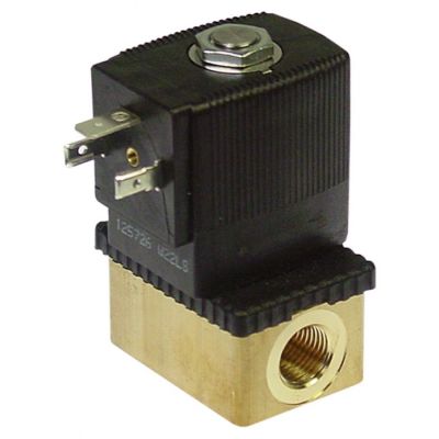 Electrovalva 2 Cai, 230V, racord ¼", deschidere nominala 3 mm, priza DIN - Cod 370272