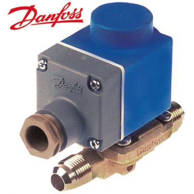 solenoid valve NC type bw 230V p max 35bar connection ¾" UNF (12mm) -40° up to 105°C DANFOSS