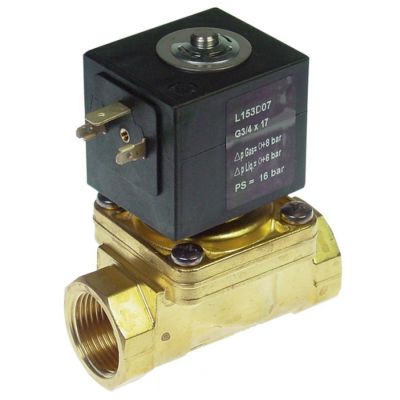 Electrovalva apa / abur 3/4", bobina Z134A, 24 V, CA, P.max. 8 bar, temp. -10+140°C, ventil Sirai L153-D, priza DIN - 370325