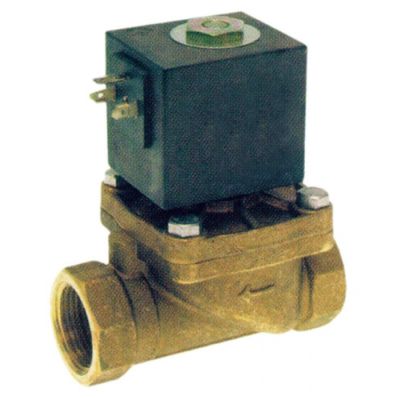 Electrovalva 2 Cai, 230 V, racord 1", L 105 mm, -10+140 °C, deschidere nominala 22 mm, priza DIN - Cod 370326