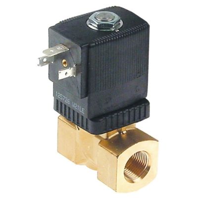 Electrovalva 2 Cai, 230 V, racord 3/8", deschidere nominala 10 mm, priza DIN - Cod 370335