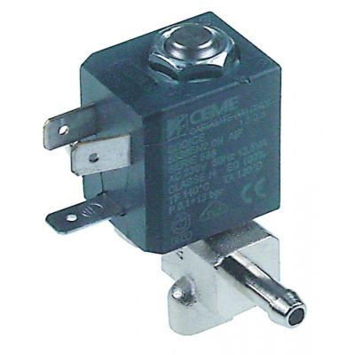 Electrovalva, INOX, 230 V, racord furtun ø 6mm - Cod 370350