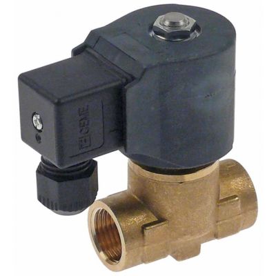 Electrovalva 2 Cai, 230 V, intrare ½" FT, iesire ½" FT, L 55 mm, p. max. 0,5bar - Cod 370352
