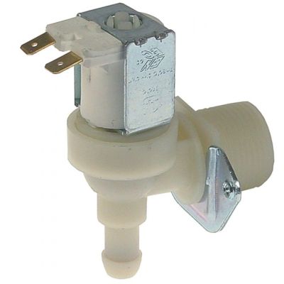 Electrovalva unghiulara 230V, intrare ¾", iesire 11,5 mm, t. max. 90°C, reductor iesire 1,5 l/min - 370420