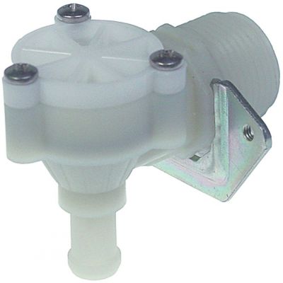solenoid valve 1-fold, without membrane (constantly open) angled