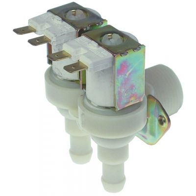 Electrovalva 2 cai unghiulara, 230V, intrare ¾", iesire 11,5mm, temperatura maxima 90°C, plastic, TP - 370452