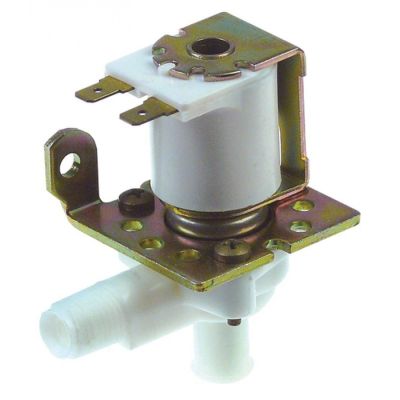 solenoid valve single angled 240V outlet 14,5mm inlet 1/4"mm