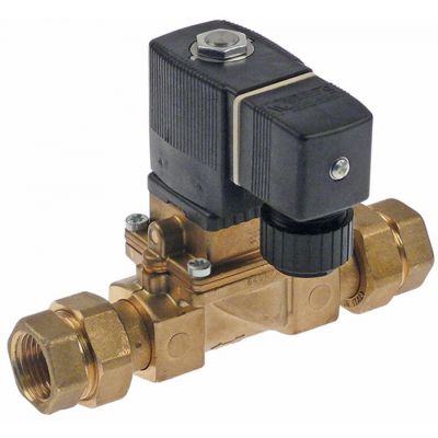 Electrovalva BURKERT 24 V, racorduri ½", L 65 mm, deschidere nominala 13 mm, membrana NBR - 370544