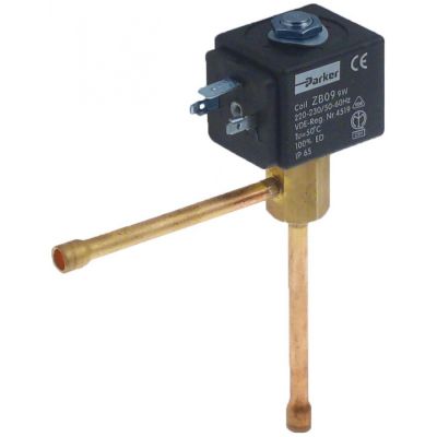 solenoid valve 2-way 230V 1,9 coil type ZB09 50/60Hz tube ø 6mm