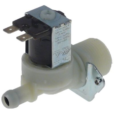 solenoid valve single straight 230V AC inlet 3/4" outlet 11,5mm input 10l/min output 2,5l/min
