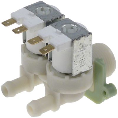 Electrovalva dubla dreapta 230 V, intrare 3/4", iesire 11,5 mm, DN10 - 370628