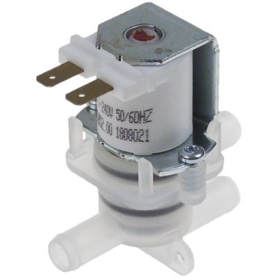 solenoid valve single 2-ways  230V inlet 10,5mm outlet 10,5mm MILANO 00168401 plastic