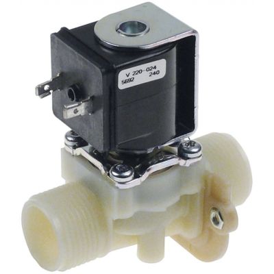 solenoid valve single straight 220-240V inlet ¾" 10 MÜLLER flow regulating valve inlet green