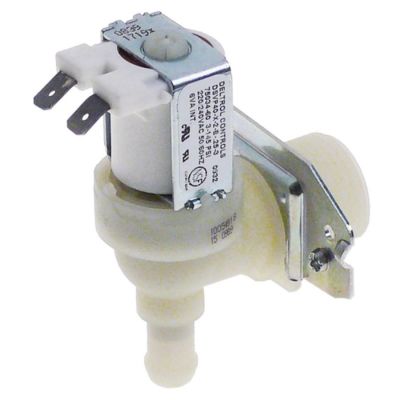 solenoid valve single angled 220-240V AC inlet ¾" outlet 11,5mm DELTROL DSVP40-X-2-B-.25-3 plastic