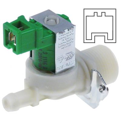 Electrovalva dreapta 230V, intrare 3/4", iesire 11,5 mm, debit 4 L/min, 3106250