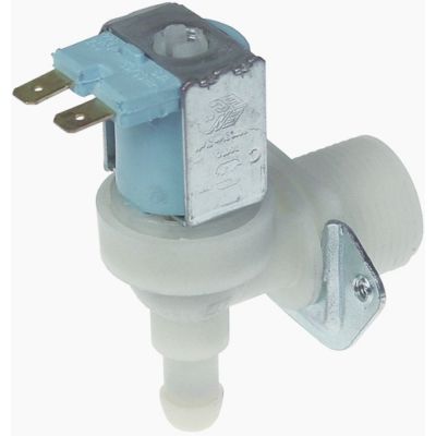 solenoid valve single angled 230V AC inlet 3/4" outlet 11,5mm input 16l/min TP plastic