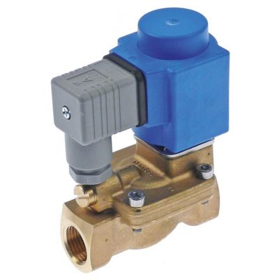 solenoid valve brass 2-ways 24VAC inlet 1/2" IT outlet 1/2" IT L 81mm DANFOSS type series EV220B - 370722