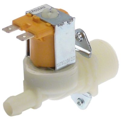 solenoid valve single straight 24 V voltage AC/DC inlet 3/4" outlet 11,5 mm DN10 Invensys plastic