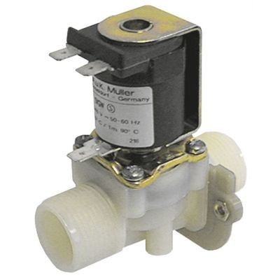 Electrovalva MÜLLER, 24 V, AC, racorduri 3/4"- 3/4", deschidere DN10, t.max. 90°C, raport ciclic 100% - 370751