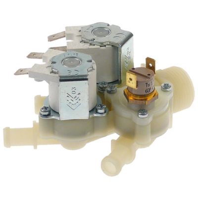 Electrovalva cu 3 cai, 24 V, intrare 3/4", iesire 10 mm, DN10, t.max. 60°C, HOUNO 30520180 - 370764