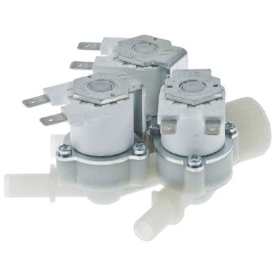 solenoid valve triple straight 230V voltage AC inlet 3/4" outlet 10mm DN10 t.max. 90°C