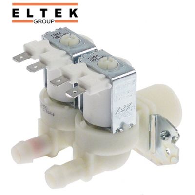 solenoid valve double straight 230V inlet 3/4 outlet 11,5mm input 7l/min output 1x1,2-1x2,5l/min