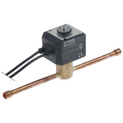 solenoid valve 230V connection 6mm soldering connection PARKER